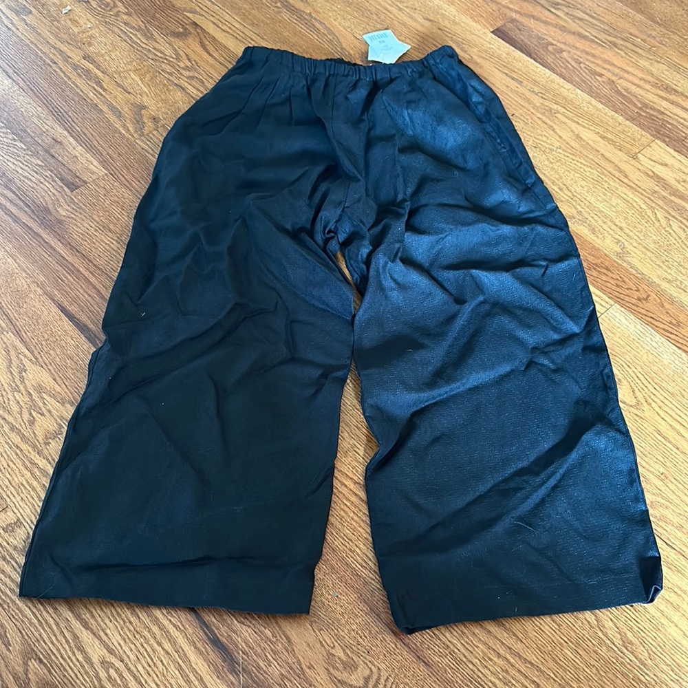 eileen fisher cropped linen pants